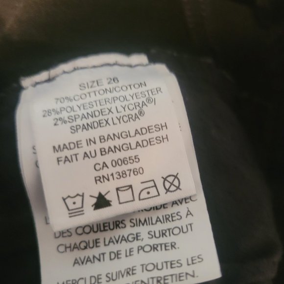 DC Jean's Size 26W  Black, Straight Leg - Picture 5 of 5